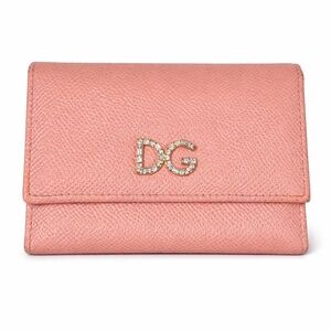 Dolce & Gabbana Dauphine Crystal Embelled Trifold Compact Wallet